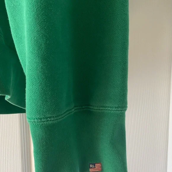 90s Ralph Lauren Polo Jeans Green Sweatshirt - Picture 3 of 6